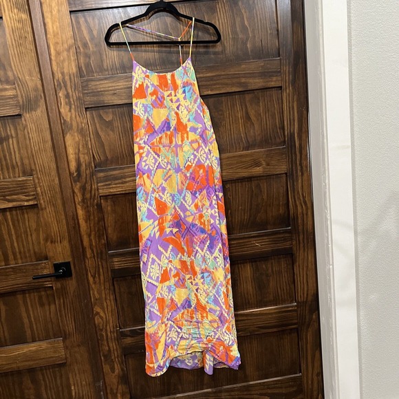 Show Me Your‎ Mumu Dress Women Small Spaghetti Strap Colorful Summer - Picture 1 of 13